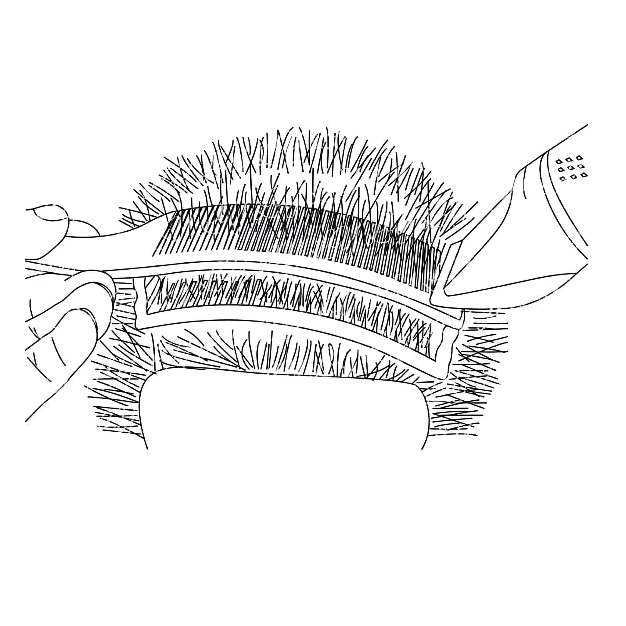 BPPEG Professional Haircut Fade Combs Innovative Dual-Layer Fast and Convenient Trimming