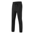 thumbnail image 7 of MELDVDIB Mens Sweatpants Taper Baggy Drawstring Waist Joggers Fashion Casual Solid Color Lounge Trousers with Pockets Black S, 7 of 7
