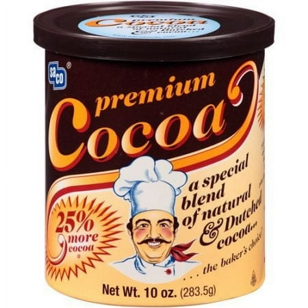 Saco Premium Baking Cocoa, 10 Ounce Canisters