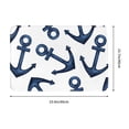 thumbnail image 3 of Daiia Navy Blue Anchor Front Door Mat, Heavy Duty Durable Welcome Mat for Outdoor Indoor, Dirt Trapper Waterproof Super Absorbent Door Mat, 16" x 24", 3 of 9