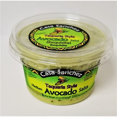 Casa Sanchez Foods, Taqueria Avocado Salsa 15 oz tub