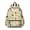 Cat and Milk Yellow Pattern, variant on Cat and Fan White Pattern Cute School Backpack with Padded Back and Adjustable Shoulder Straps 13.4"x11"x4.7"