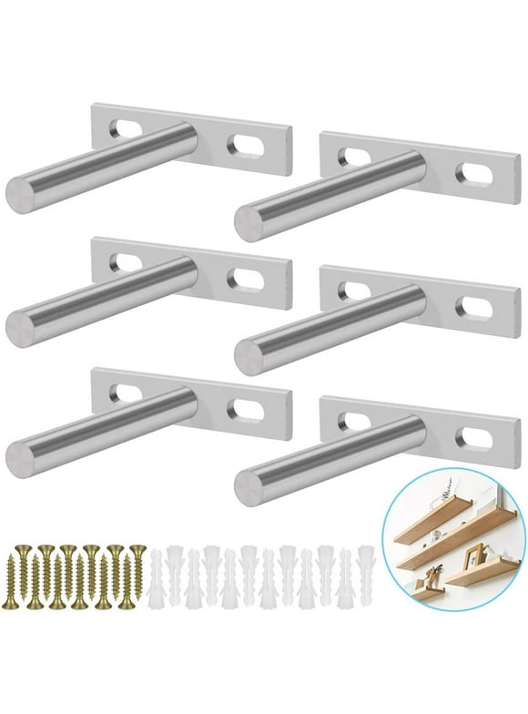 Floating Shelf Brackets in Wall Shelves