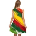 thumbnail image 5 of Holidays Dresses for Women Plus Size Dresses for Women Women's Casual Gradient Sleeveless Crewneck Print Dress K Multicolor S, 5 of 5