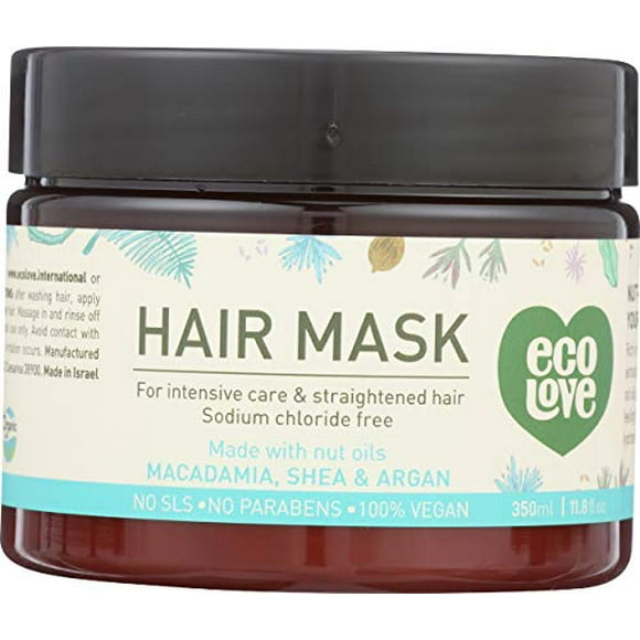 Eco Love, Mask Intensive Care Straightened Hair, 11.8 Fl Oz
