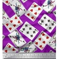 thumbnail image 1 of Soimoi polyester Crepe Fabric Indoor Game Poker Card Sports Print Fabric by the Yard 42 Inch Wide, 1 of 1