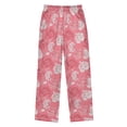 thumbnail image 2 of Pink Roses Eamless Pattern Pajama Pants Soft Lightweight Lounge Pants Bottoms Sleep Pants Warm Comfy, 2 of 9