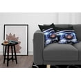thumbnail image 3 of Ambesonne Space Throw Pillow Cover 2 Pack, Funny Astronaut Cat Humor, 16", Blue White, 3 of 5