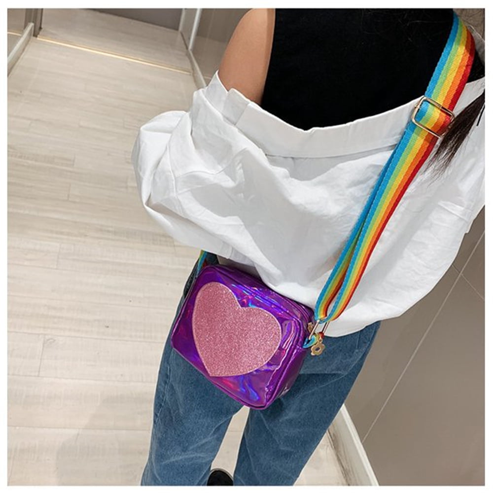 Mini Heart Shaped Crossbody Bags For Teen Girls Handbag Pu Leather Coin  Change Purse For Toddlers Little Girls