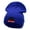 Royal, variant on Fish More Embroidered Long Knitted Beanie - Navy OSFM