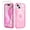 Glitter Pink, variant on Petocase for iPhone 13/14/15 Case,Clear [Non Yellowing] [Compatible with MagSafe] Shockproof Protection Rugged Heavy Duty Cover Case for iPhone 13/14/15 6.1",Clear Black