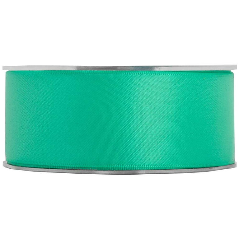 Jam Paper Double Faced Satin Ribbon - 1 1/2 inch Wide x 25 Yards - Emerald Green - Sold Individually