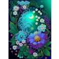 thumbnail image 1 of Pintura de diamante 5D DIY, taladro parcial con forma especial, flor, decoración del hogar, 30x40cm, 1 of 9
