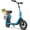 Mediterranean Blue, variant on Electric Scooter with Seat and Basket for Adults and Teens – 12" Tires, 18 Mile Range, 450W Motor, 48V Battery – Folding Adjustable Bar – Madd Gear Pendolare
