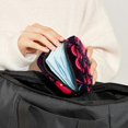thumbnail image 5 of Valentine's Day Toiletry Bag Small Travel Storage Pouch for Menstrual Pads – Velvet, Sponge, Oxford Cloth - 4.7x6.6x6.6 in., 5 of 6