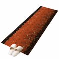 thumbnail image 2 of 2'x6' Rug Runners for Hallways Kitchen, Orange Geometric Non Slip Entryway Beside Floor Carpet Runner, Ombre Modern Abstract Art Washable Laundry Room Bedroom Throw Rugs Mat for Family Pet, 2 of 8