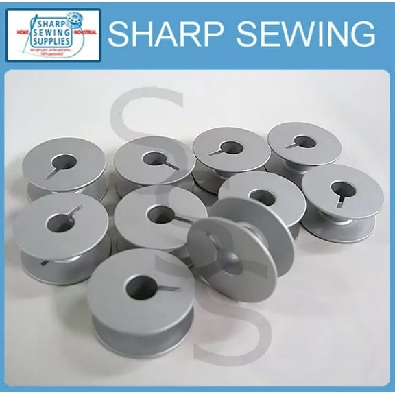 Teamwork JANOME 1600P ALUMINUM BOBBINS 10 EACH #55623A