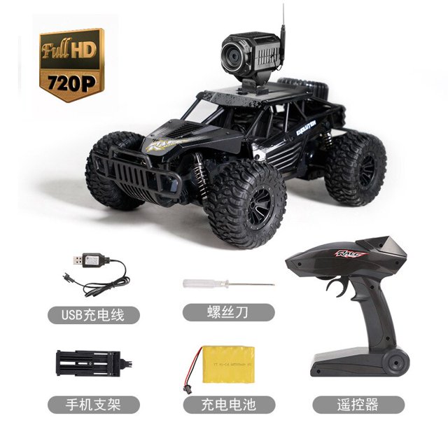 Coche teledirigido con cámara Full HD 480P, coche de carreras de alta velocidad, 1:18, 25 KM/H, Wifi, Control remoto, juguetes para niños Fivean unisex