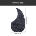 thumbnail image 3 of SHOWERORO Acoustic Guitar Protective Plate Guitar Pickguard Black PVC Guard 1Set, 3 of 5