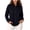 Black, variant on Qiopertar Women's Zip Up Jacket Casual Long Sleeve Stand Collar Loose Fit Fall Winter Tops Solid Basic Comfy Coat, Black XXL