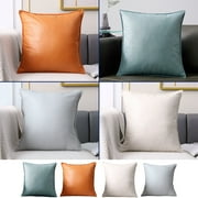 Iumwxz Pillow Covers Silk Pillow Cases Cloth Pillow Bedside Cushion Office Pillow Lumbar Pillow Backrest Sofa Pillowcase 17x17in Pillow Chair Cushion Orange Polyester