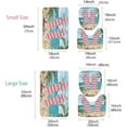 thumbnail image 2 of Summer Beach Flip Flops Bath Rug Sets 3 Piece Tropical Coconut Palm Tree Starfish Ocean Sea Bath Mat Soft Non Slip Water Absorbent U-Shaped Contour Toilet Mat, Toilet Lid Cover, 2 of 6