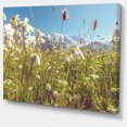 thumbnail image 2 of Blooming Mountain Meadow Flowers - Large Flower Canvas Art Print, 2 of 3