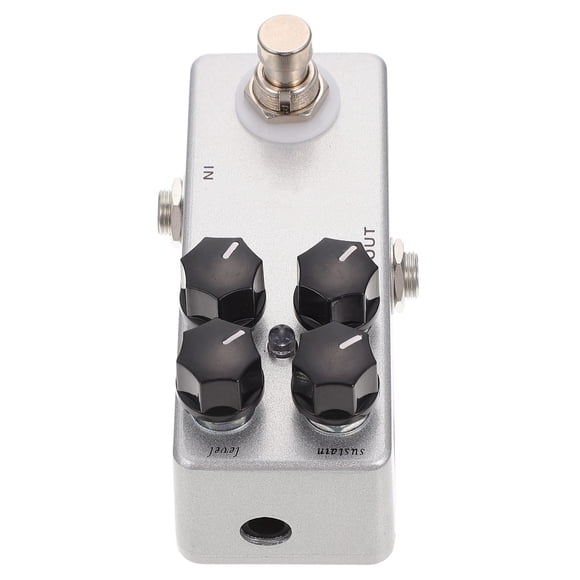 OULII 1Pc Silver Guitar Effector Overload Pedal Small Size Guitar Musical Accessory