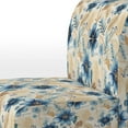 thumbnail image 4 of Designart "Hibiscus Haven I" Blue Floral Upholstered Accent Chair - Cottage Arm Chair For Living Room, 4 of 7
