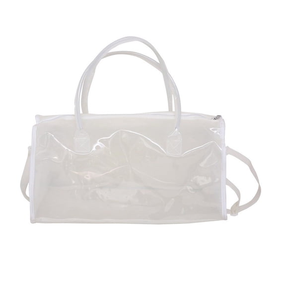 Fashion Clear Crossbody Bag PVC Shoulder Bags Large Capacity Handbag for Business Trips and Getaways