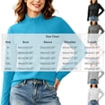 thumbnail image 3 of ClodeEU Women's Mock Neck Long Sleeve Slim Fit Basic Tee,Solid Stretchy Layering Base Top ,Women's Plus M, 3 of 5