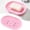 Pink, variant on Silicone Drainage Tray - Kitchen Soap Dish Drying Rack - Perforated Drip Catching Stand - Sponge and Dishcloth Organizer - 1 Pack - Yellow