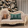 thumbnail image 4 of Wadada Christmas Pillow Covers 18x18 Inch Christmas Trees Winter Holiday Print Decorative Christmas Pillows Outdoor Pillowcase Farmhouse Linen Cushion Case Decor for Sofa Couch (Green,1PCS), 4 of 6