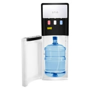 White PP Water Dispenser Bottom Loading Water Cooler for 5 Gal Bottles with Indicator Lights