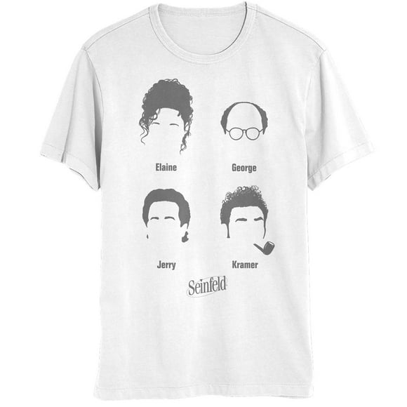 Seinfeld - Silhouettes de Cheveux de Fonte T-Shirt pour Hommes