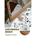 thumbnail image 4 of Vintage Teal Area Rug for Bedroom 3x5 Ft Brown Wildflowers Leaves Abstract Botanical Super Soft fuzzy Throw Rug Non-Slip Fluffy Plush Indoor Floor Carpet for Living Room Nursery Home Decor, 4 of 8