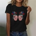 thumbnail image 2 of VerPetridure American Flag Shirt for Women 4th of July Tee Shirt USA Stars Stripes T-Shirt Patriotic Summer Tunic Tops, 2 of 4