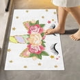 thumbnail image 2 of Dreamtimes Luxury Bathroom Rug Set 2 PCS, Magical Unicorn Stars Soft Absorbent Bath Rug and U-Shaped Contour Toilet Rug, Non-Slip Bath Carpet Bath Mats for Bathroom, 17.3"x13.4"+23.6"x15.7", 2 of 4