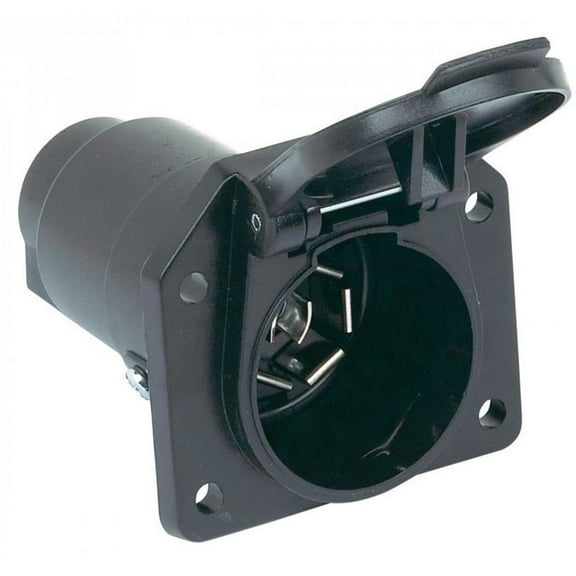 Hopkins Towing Solutions 7-Pole RV Blade Round Vehicle End Socket - Plastic Connector