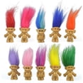 thumbnail image 1 of 10PCS Mini Troll Dolls, PVC Vintage Trolls Lucky Doll Mini A Yintlilocn Yintlilocn, 1 of 2