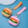 thumbnail image 3 of Guardurnaity Llaveros Silicona Imitación Simulación Hamburguesa Monedero Bolso lindo Chica Creativamente Dibujos animados Encantador De moda Ropa, zapatos y accesorios Miscelánea Marrón 16 CM, 3 of 6