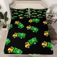 thumbnail image 2 of Erosebridal Cartoon Vehicle Sheet Set Full, Garbage Car Bedding Sets Full Size, Trash Truck Decor, 2 of 7