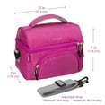 thumbnail image 7 of Bentgo Deluxe Lunch Bag - Durable and Insulated Lunch Tote with Zippered Outer Pocket, Internal Mesh Pocket, Padded & Adjustable Straps, & 2-Way Zippers - Fits Most Bentgo Lunch Boxes (Purple), 7 of 7