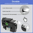 thumbnail image 7 of GREENCYCLE 8PK Compatible for Brother TZ TZe 951 TZ-951 TZe-951 TZ951 Label Maker Tape Standard Laminated 24mm 1" Black on Silver Label Tape, 7 of 7