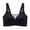 Black, variant on Womens Net Breathable Bras Without Steel Sagging Wireless Push Up Solid Color Bras