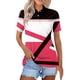 thumbnail image 2 of Blusas para las Mujeres Impresión Casual Manga Corta Turndown Collar Botón Superior, Tops Cortos para las Mujeres, 2 of 9