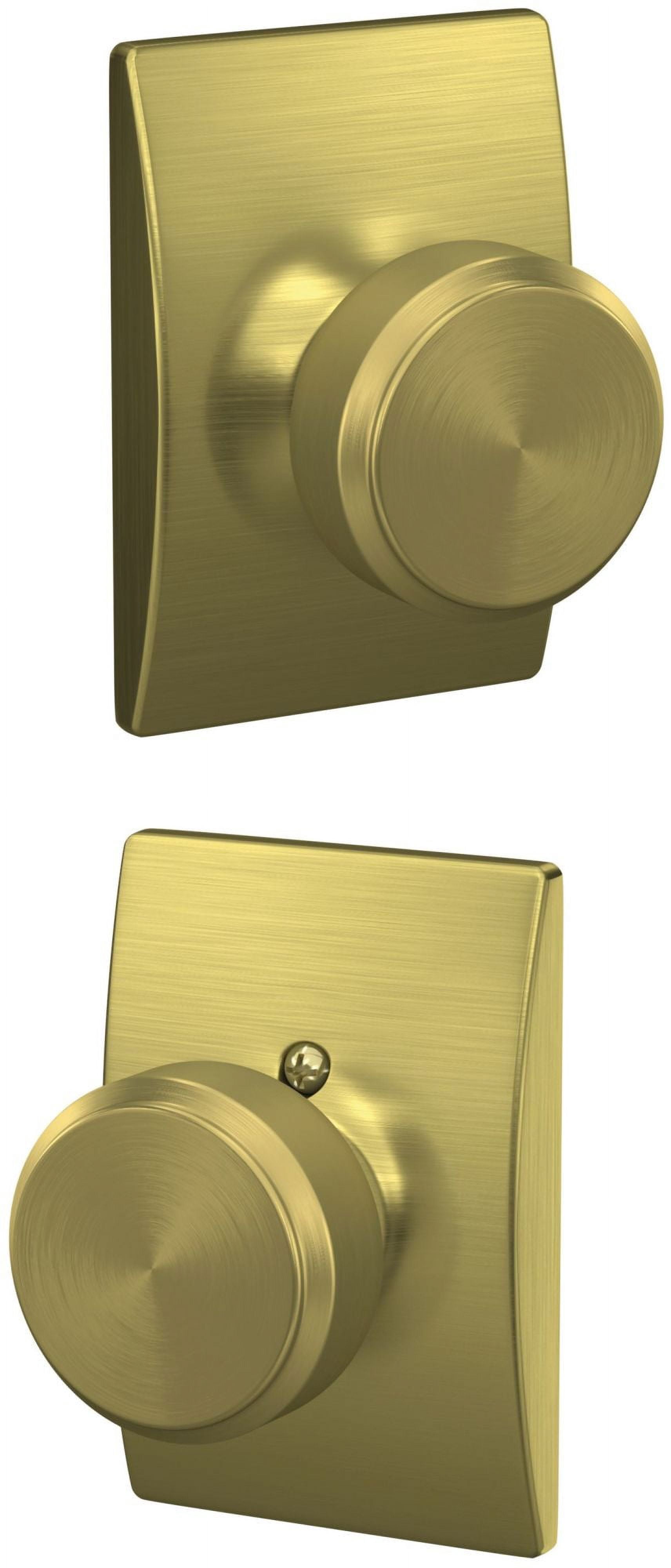 Schlage F10BWE622CEN Bowery Passage knob Matte Black