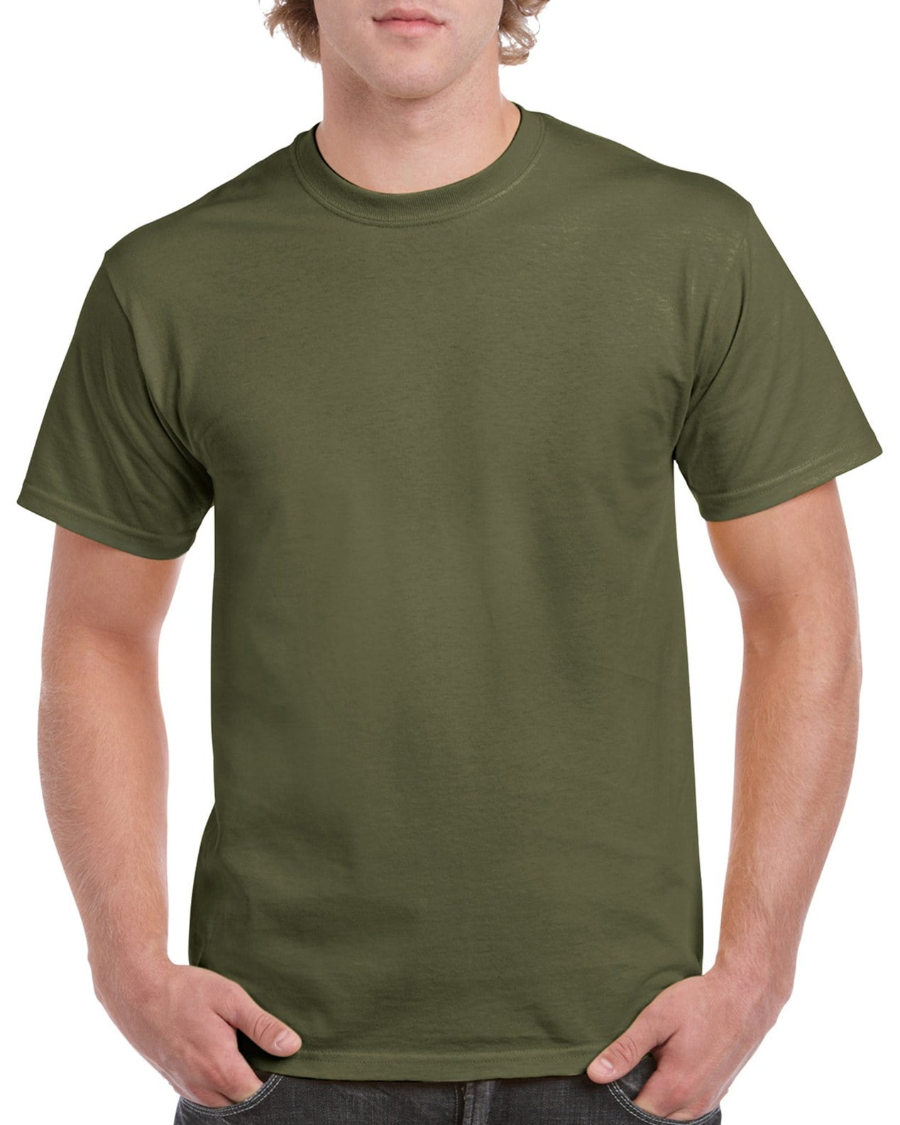 army green t shirt mens