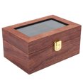 thumbnail image 3 of Anti Slip Durable Wooden 3 Grid Watch Box Organizer For Men, Watch Box, For Men Watch Display Watches Storage  And Scratches, 3 of 8