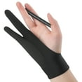 thumbnail image 7 of Artist Gloves 2 Pack - Palm Rejection Gloves with Two Fingers for Paper Sketching, iPad, Graphics Drawing Tablet, Suitable for Left and Right Hand, 7 of 7